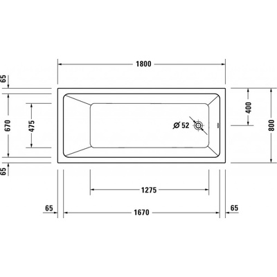 Duravit No.1 180 x 80 cm 700491000000000