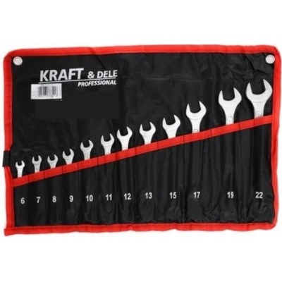 Kraft & Dele očkoploché klíče 6-22mm 12ks KD10921
