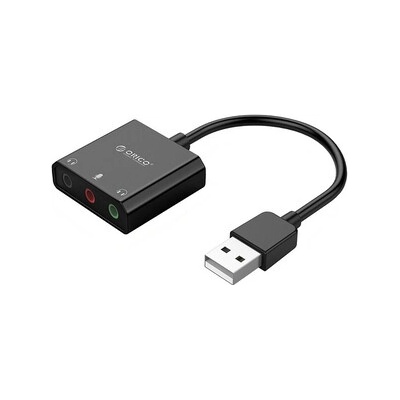Orico SKT3 externí zvuková karta USB 2.0 / 3x 3.5mm jack, černá – Hledejceny.cz
