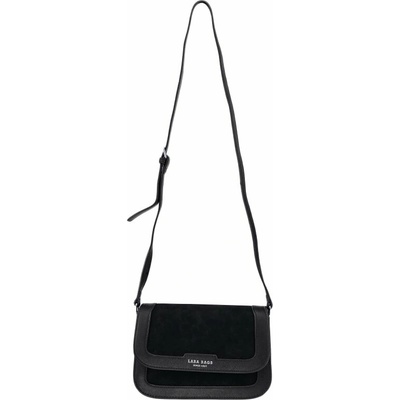 BETTY dámska crossbody koženková kabelka Čierna
