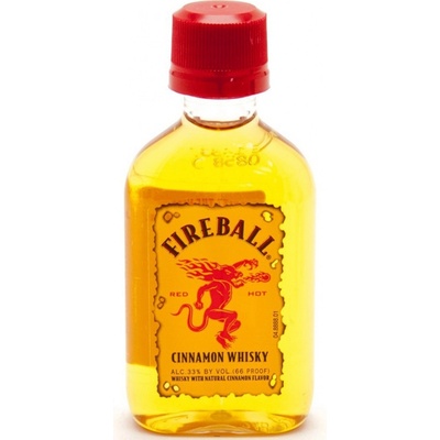 Fireball Red Hot Liqueur 33% 0,05 l (holá láhev)