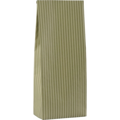 Ib Laursen Papírový sáček Moss green stripes 30,5 cm – set 5 ks, zelená barva
