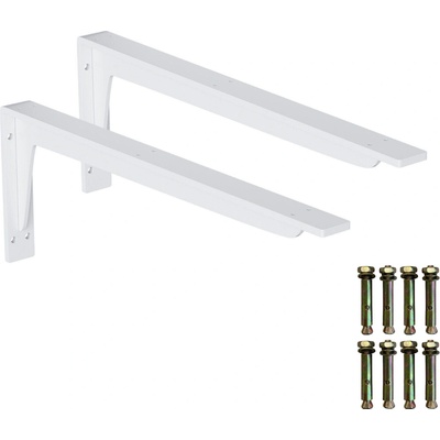 Onpira Biely držiak police s podperou 14-59 cm [2ks] Rozmer: 390x145 mm