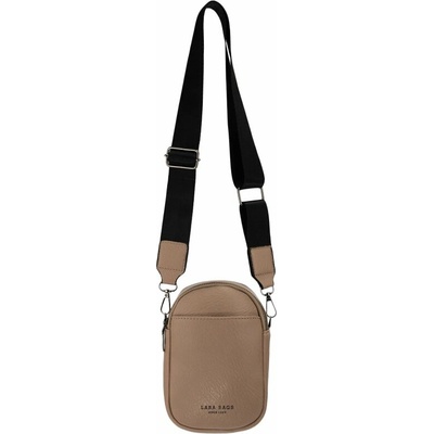 CLARRY dámska crossbody koženková kabelka taupe
