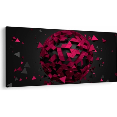 Obraz 3D abstrakcie, jednodielne 250x125 cm