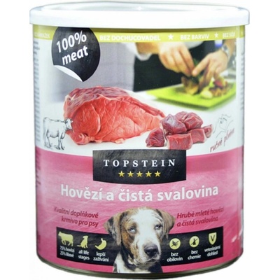 Topstein hovädzie a svalovina v plechu 800 g