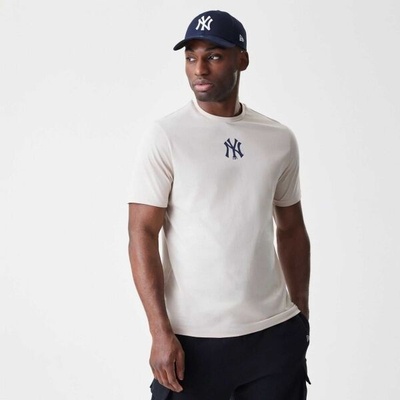 New Era NEW YORK YANKEES MLB LOGO pánské triko béžová