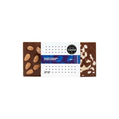 Mliečna čokoláda 50% tmavý karamel slané mandle 80 g