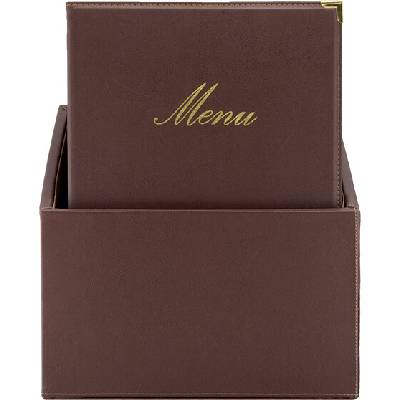 SECURIT Box s jedálenskými lístkami Classic - hnedá MC-BOX-CRA4-BR