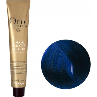 Fanola Oro Therapy 24K Color Keratin permanentní barva Blue 100 ml