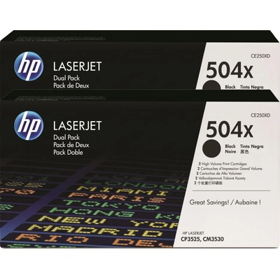 HP 504X originální tonerová kazeta dvojbalení černé CE250XD – Hledejceny.cz