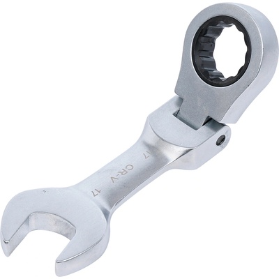 BGS technic Ráčnový očkoplochý klíč krátký kloubový 17 mm BGS 6917
