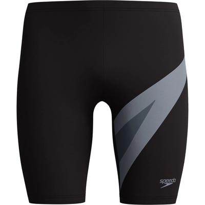 Speedo pánske plavky Hyperboom Jammer čierne/sivé