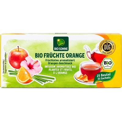 Sonne BIO ovocný čaj s pomerančem 25 ks 56,25 g