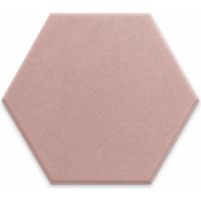 Čalouněný nástěnný panel HEXAGON 30x26 cm růžová MyBestHome