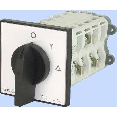 Elektromet Vačkový spínač hvězda-trojúhelník 3P 63A IP65 s krytkou 926322