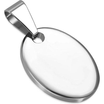 S4U Ocelový přívěsek mini oválná destička 12 x DR1330 – Hledejceny.cz