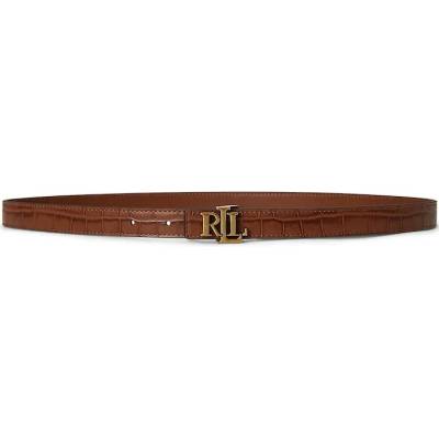 Lauren Ralph Lauren oboustranný pásek dámský kožený 412P15764 hnědá