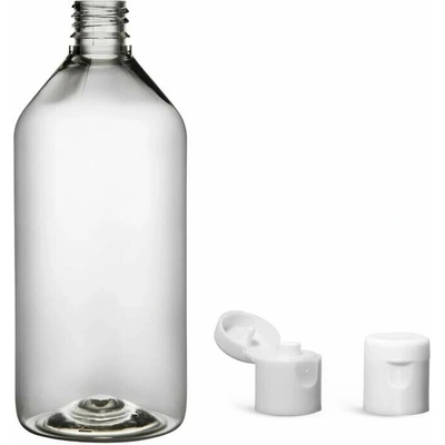 Via Plastová lahvička čirá s bílým dávkovacím víčkem 215 ml