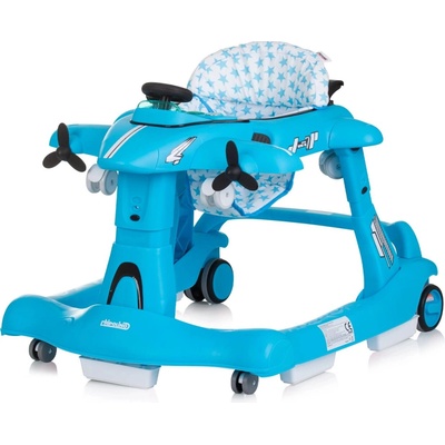 CHIPOLINO Chodítko interaktivní Airplane 3v1 Blue