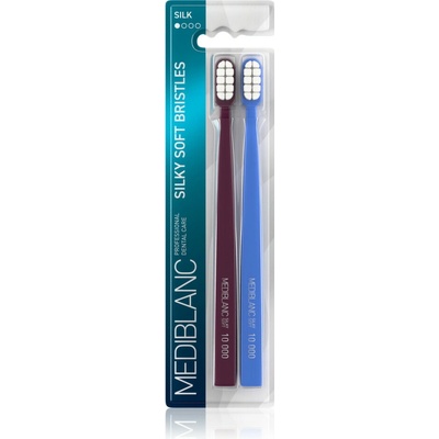 Mediblanc Toothbrush Silk zubní kartáček s jemnými štětinami 2 ks