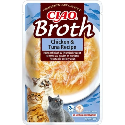 Ciao Broth with chicken salmon tuna and scallop 10 x 40 g