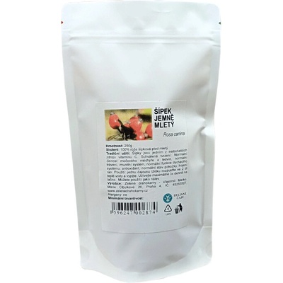 Zelené Drahokamy Šípek plod velmi jemně mletý 250 g