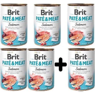Brit Paté & Meat Dog Salmon 6 x 400 g