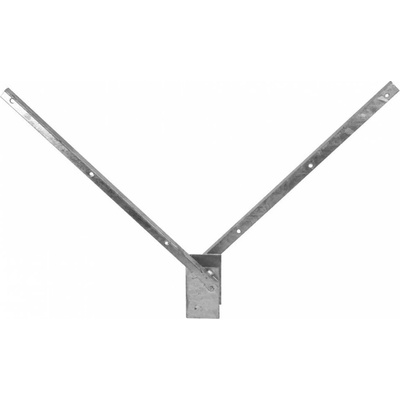 Bavolet na ostnatý drát pro sloupek 60x60 ZN-oboustranný
