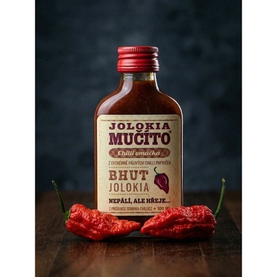 Semínka Chilli omáčka Jolokia Mučíto 100 ml