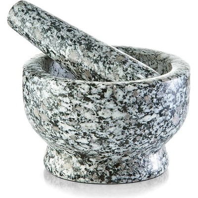 Zeller Kuchyňský Hmoždíř GRANIT s paličkou, šedý, 13×8 cm