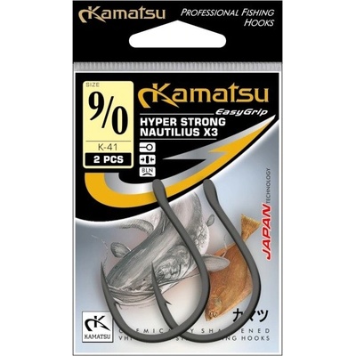 Kamatsu Háčky Hyper Strong Nautilius X3 2 ks Vel.9