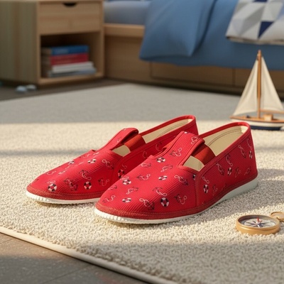HP Čechtín Zatvorené ikonické papuče 555 SAILOR red
