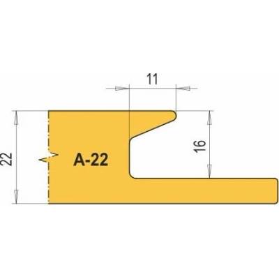 VBD pro frézu na nábytkové úchytky A22-SF (1 ks)