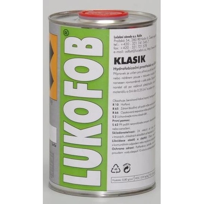LUKOFOB KLASIK - 1 L (0,8 kg) lahev (hydrofobizační prostředek)