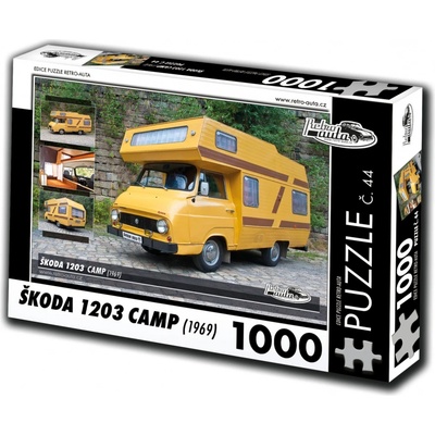 Retro-Auta č. 44 ŠKODA 1203 CAMP 1969 1000 dílků