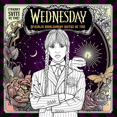 Wednesday Oficiální omalovánky svítící ve tmě