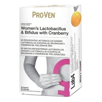 Pro-Ven Women’s Lactobacillus & Bifidus s brusnicami 30 kapsúl