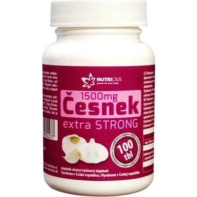 Nutricius Česnek extra strong 1500 mg 100 tablet