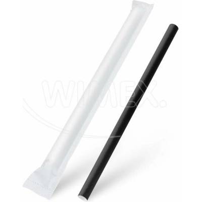 Wimex JUMBO Slamka papierová 12 mm x 21cm jednotlivo čierna