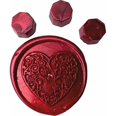 Creatissimo Vosk pro pečetění 30 g Metalická červená 80199