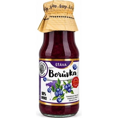 Klášterní Officína 90% Šťáva z čerstvých Borůvek s dužinou 300 g