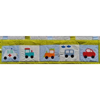 Ratajský Kapsář za postel velký 200x50 cm Bagr a auto