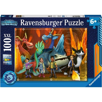 RAVENSBURGER Jak vycvičit draka: the nine realms 100 dílků
