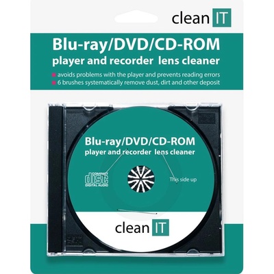 CLEAN IT čistící CD pro BD DVDCD-ROM přehrávače náhrada za CL-32