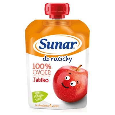 SUNAR Do ručičky 100% ovoce Jablko od 4.měsíce 100 g – Hledejceny.cz