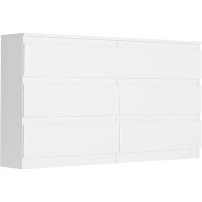 Framire Komoda se zásuvkami do ložnice bílá 140 x 30 cm Modern R140