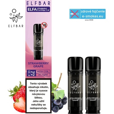ElfBar Elfa Pro cartridge Strawberry Grape 2 x 2 ml 20 mg