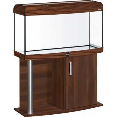 Diversa Comfort LED akvarijní set vypouklý hliník ořech 112 l