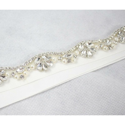 Naishide Jewelry Elegantní svatební pás Crystal bílá